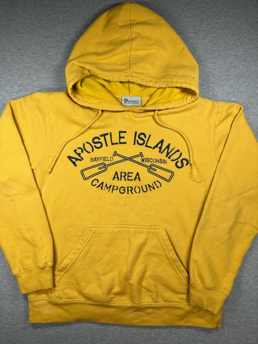 Artisan Yellow Apostle Islands Crewneck Sweatshirt, no tags, measures small